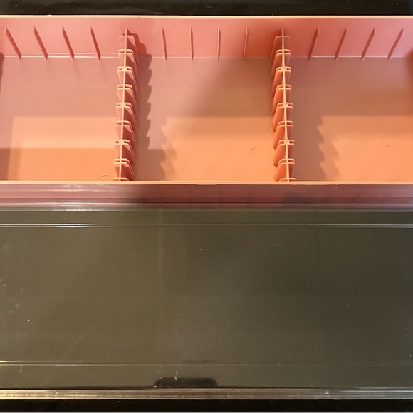 Vintage Soho Pink Plastic 15 Cassette Tape Case Holder Storage Container NEW - Picture 4 of 5